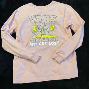 Vans Pink Long Sleeve Tee SZS